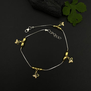 Butterfly Gold Plated Anklet